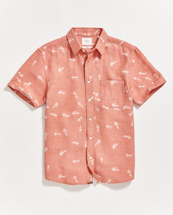 Short Sleeve Tuscumbia Shirt in Clay/Natural
