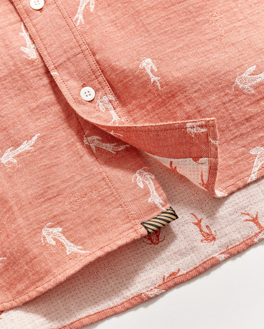 Short Sleeve Tuscumbia Shirt in Clay/Natural
