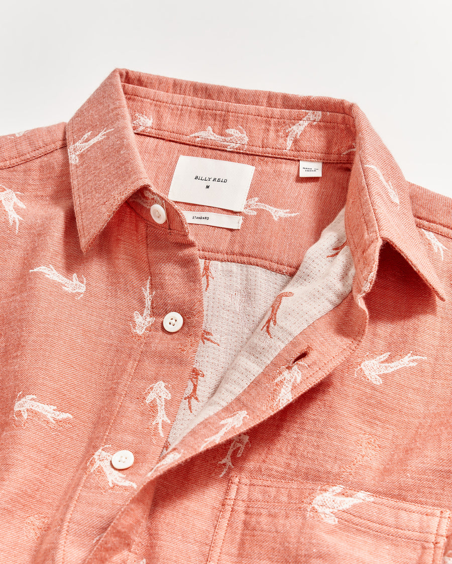 Short Sleeve Tuscumbia Shirt in Clay/Natural