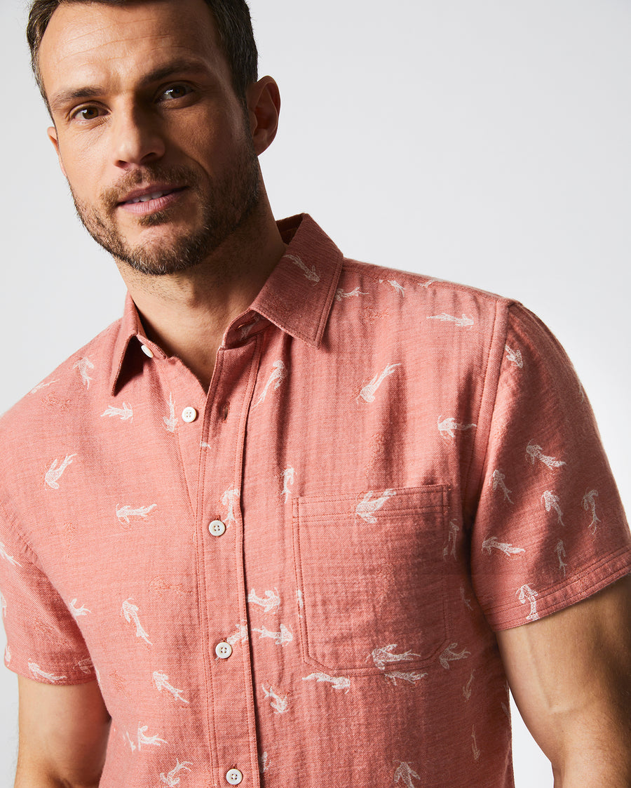 Short Sleeve Tuscumbia Shirt in Clay/Natural