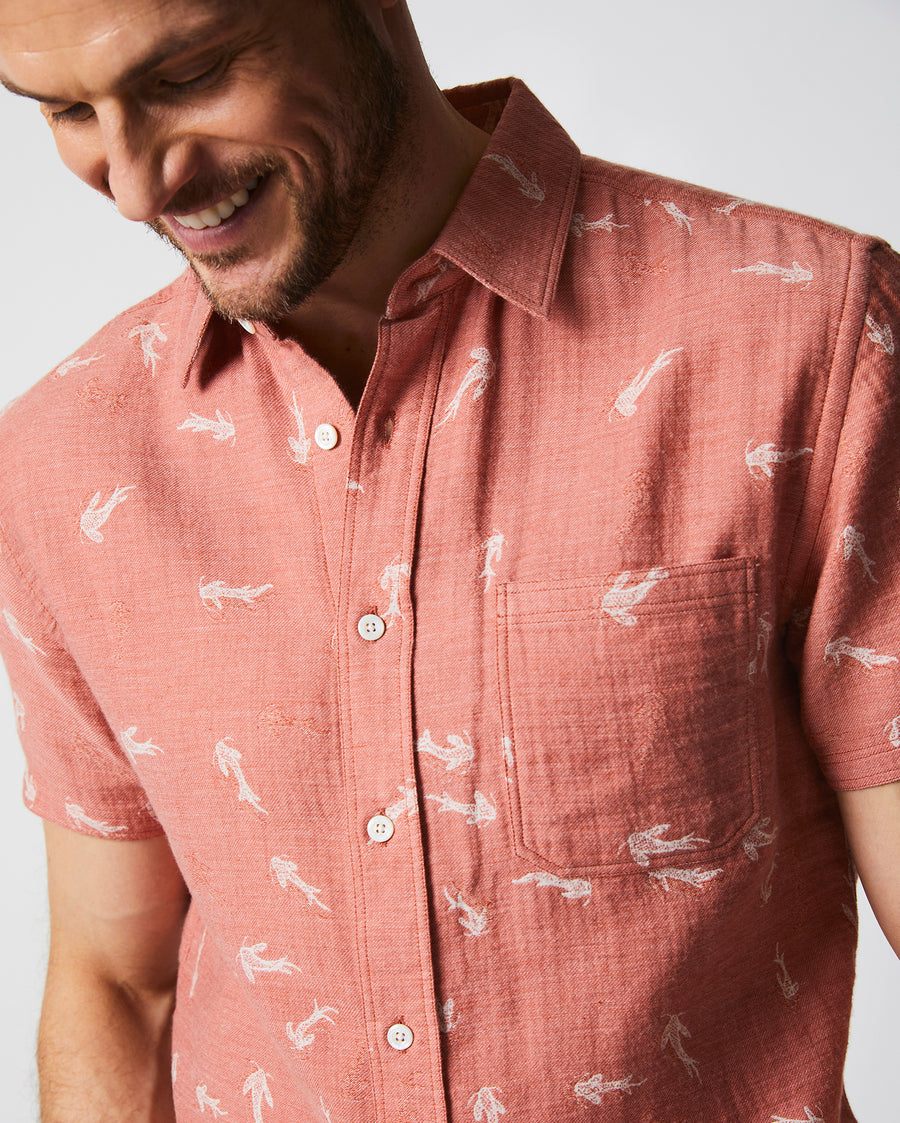 Short Sleeve Tuscumbia Shirt in Clay/Natural