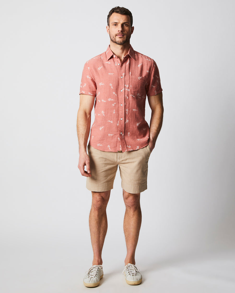 Short Sleeve Tuscumbia Shirt in Clay/Natural