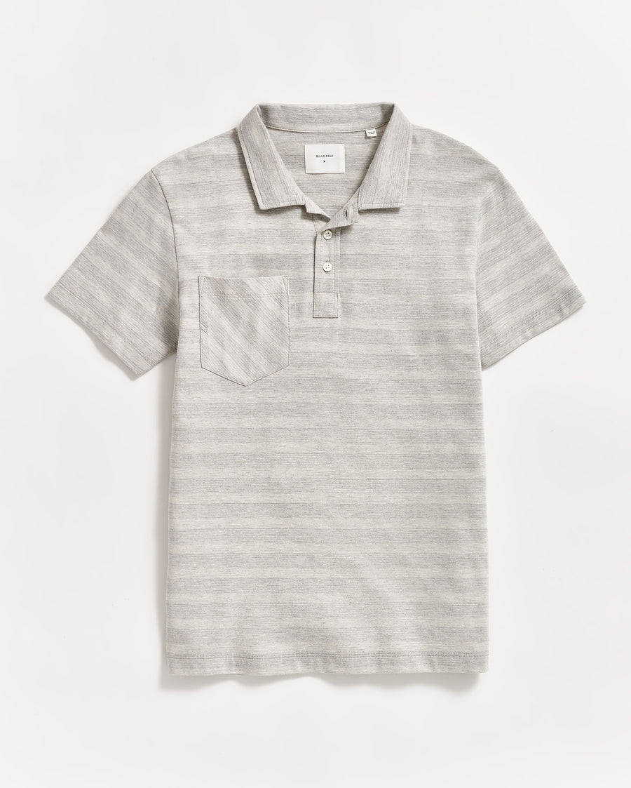 Shadow Stripe Polo in Natural