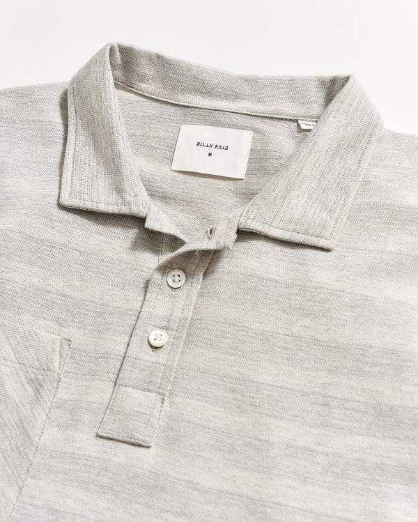 Shadow Stripe Polo in Natural