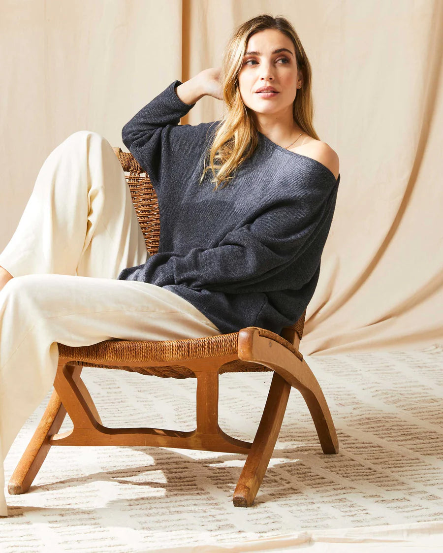 BOUND DOLMAN SWEATER