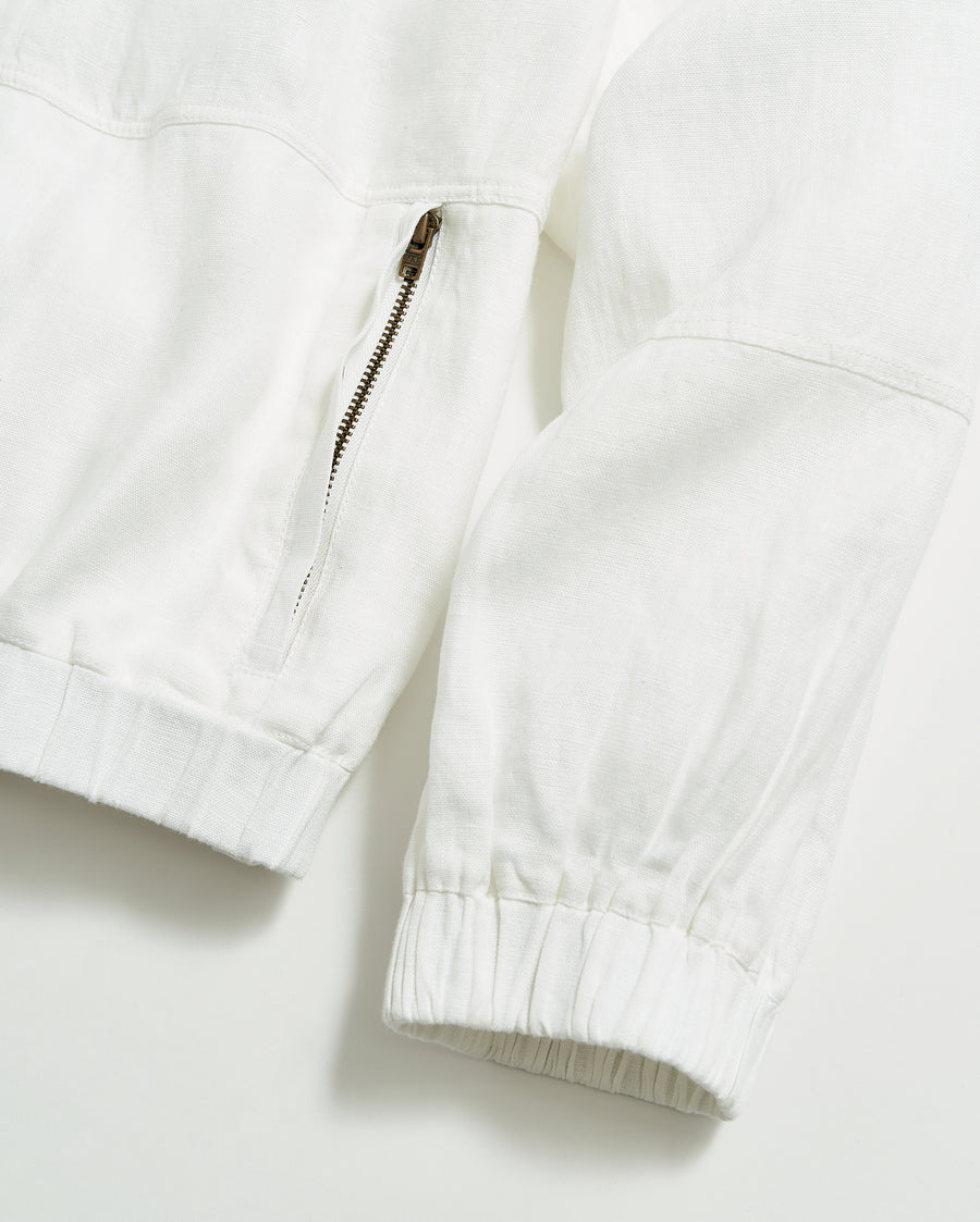 Feminine Bomber in White