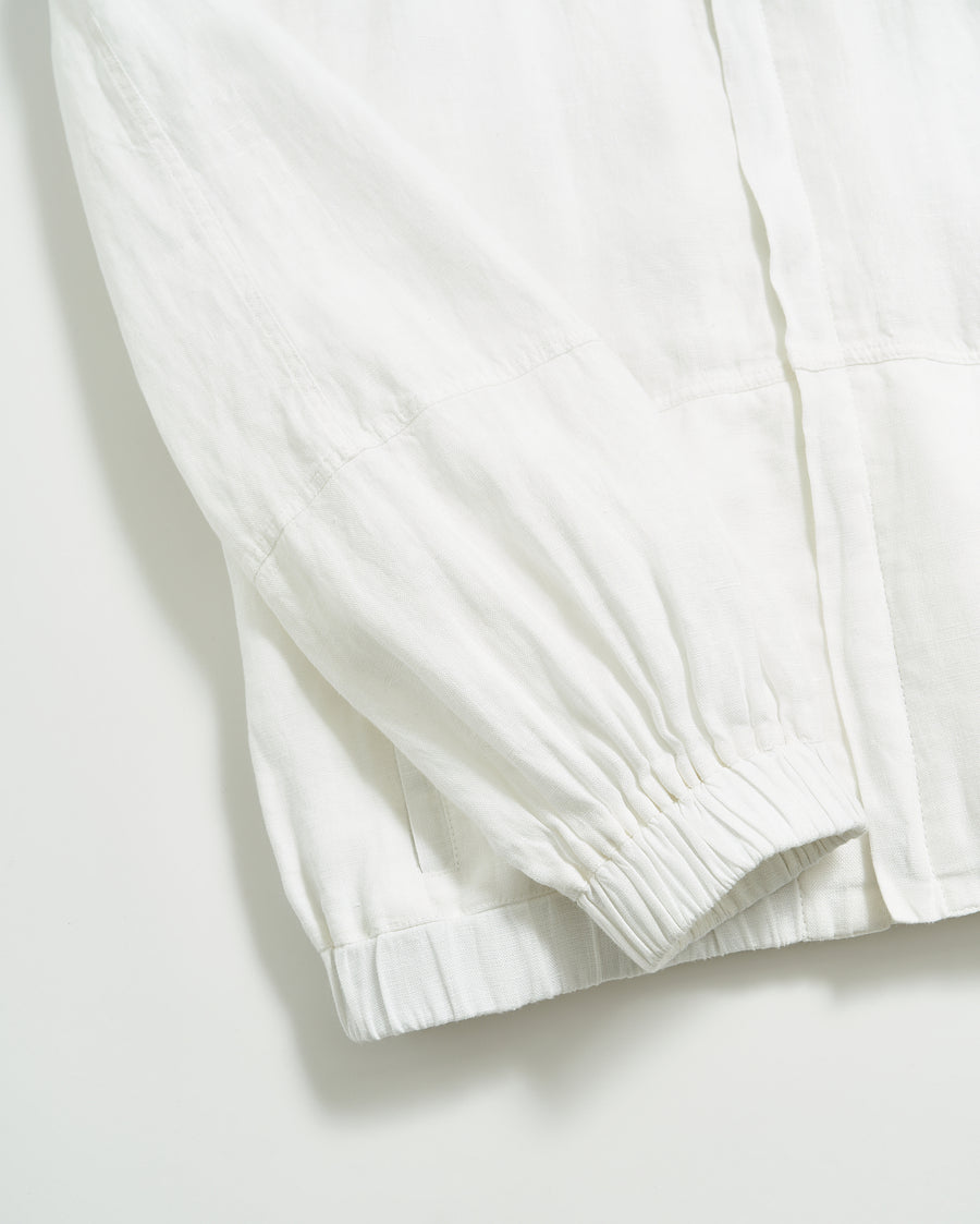 Feminine Bomber in White