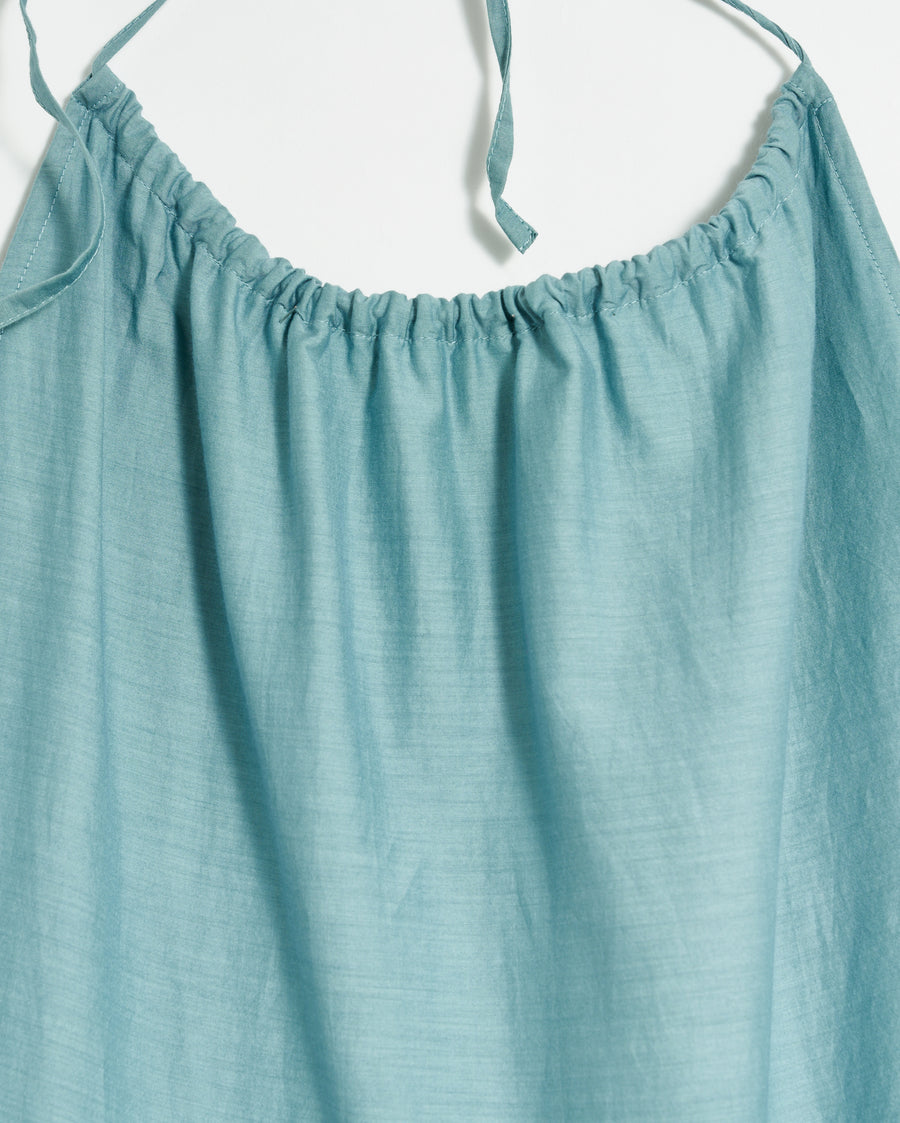 Halter Dress in Denim Blue
