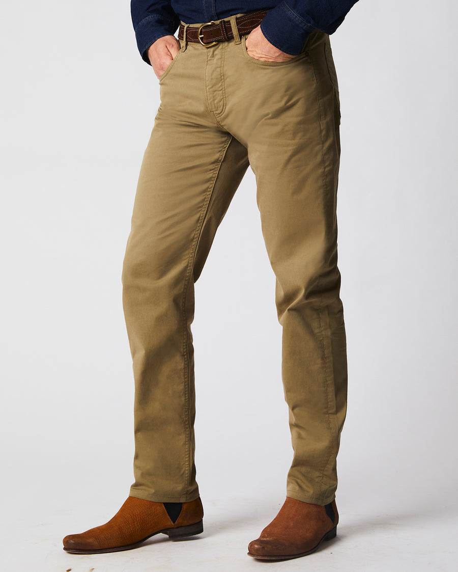 5 Pocket Pant in Moss Green