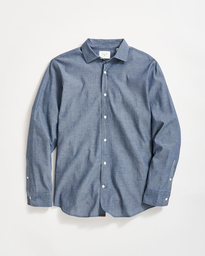 Chambray Holt Dress Shirt by Billy Reid Chambray Men's Long