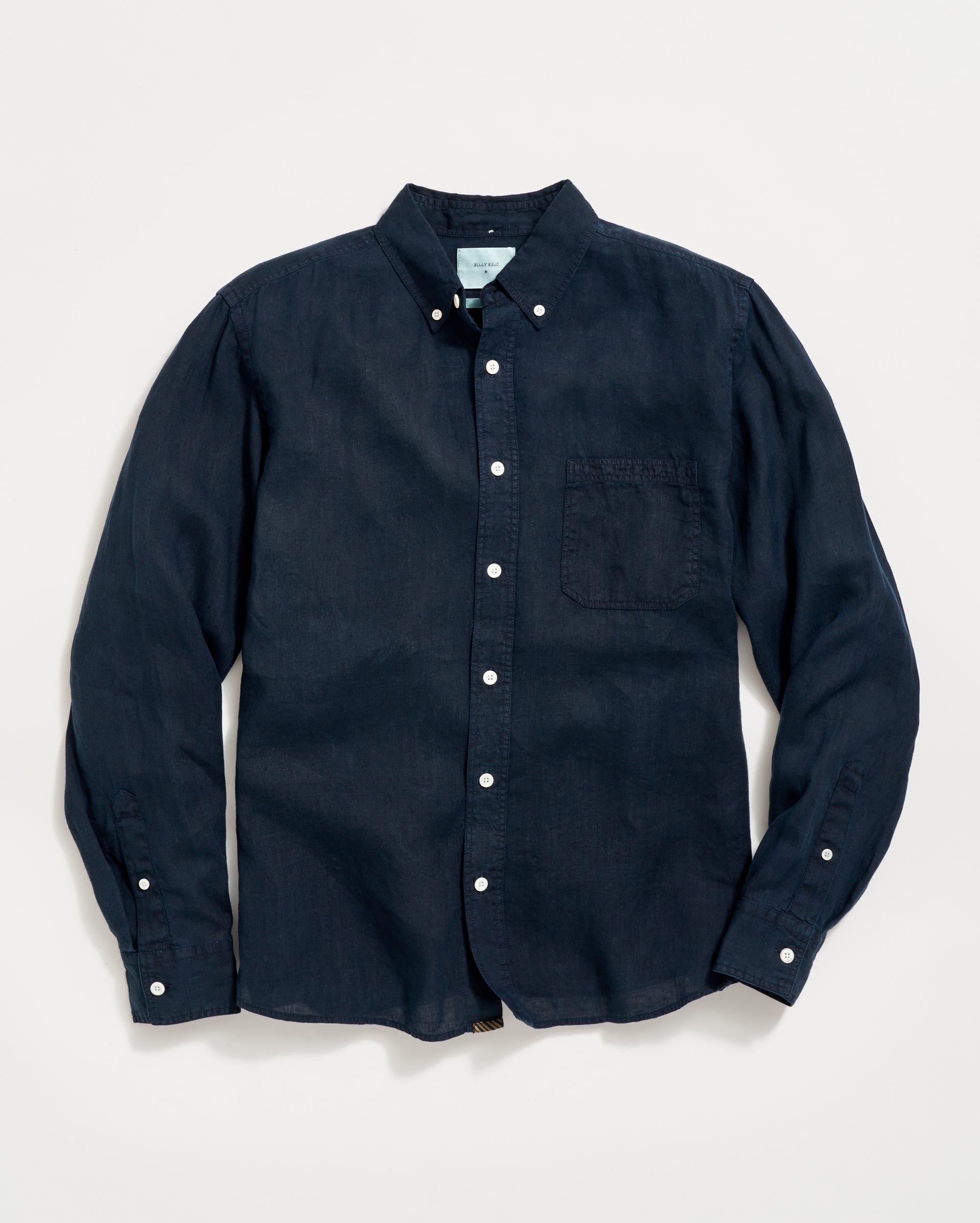 Billy Reid Tuscumbia Linen Shirt Button Down, Blue Billy Reid Tuscumbia Linen Shirt Button Down, Blue