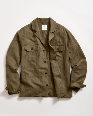 SHOP THE LOOK | Pelican Embroidered Overshirt - Olive