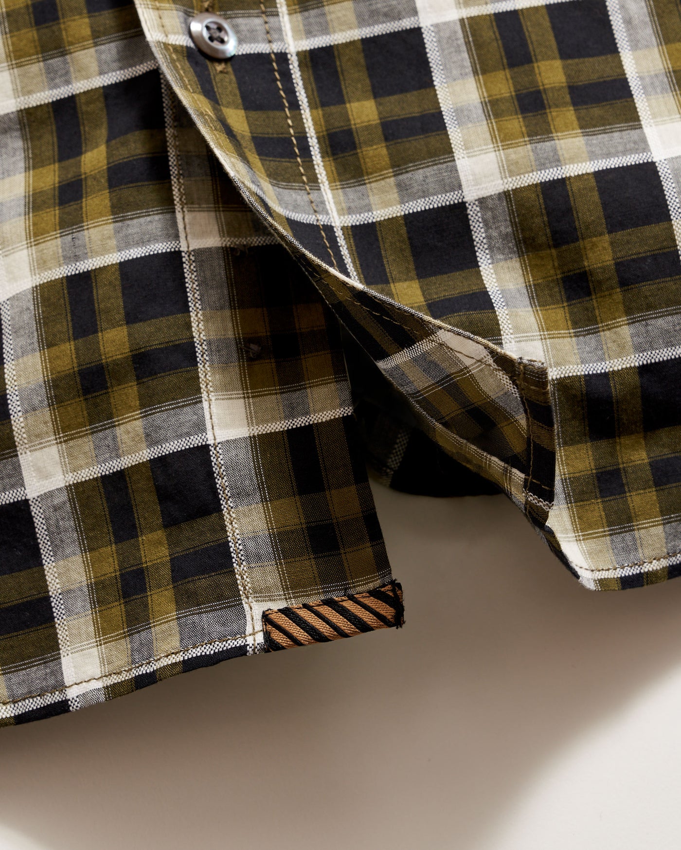 Textural Grid Plaid Tuscumbia Shirt Button Down