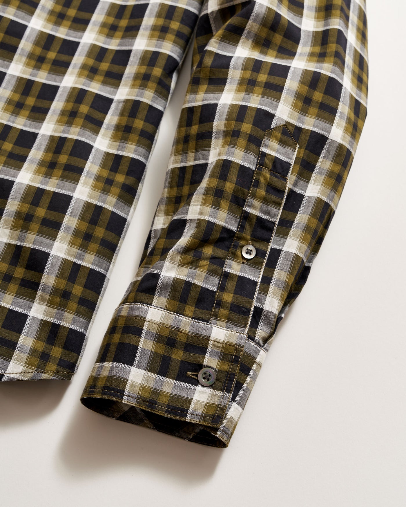 Textural Grid Plaid Tuscumbia Shirt Button Down
