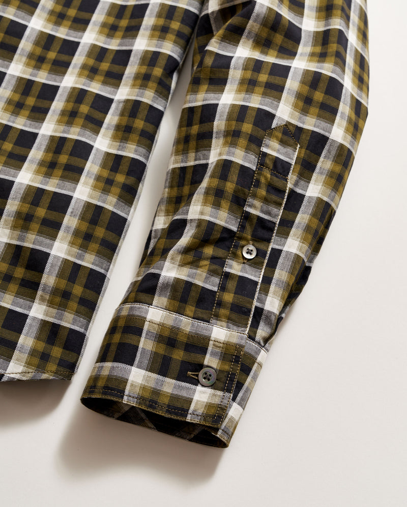 Textural Grid Plaid Tuscumbia Shirt Button Down