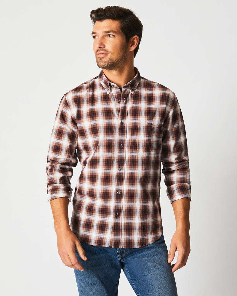 Textural Plaid Tuscumbia Shirt Button Down