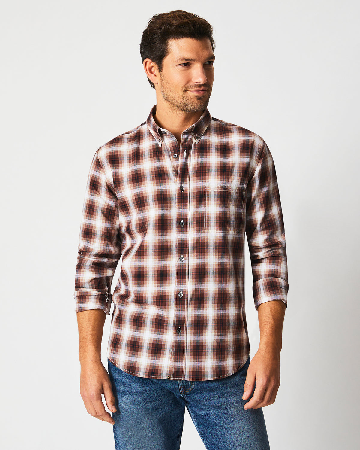 Textural Plaid Tuscumbia Shirt Button Down