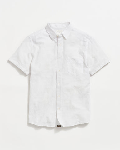 SHOP THE LOOK | Short Sleeve Jacquard Cypress Shirt - White