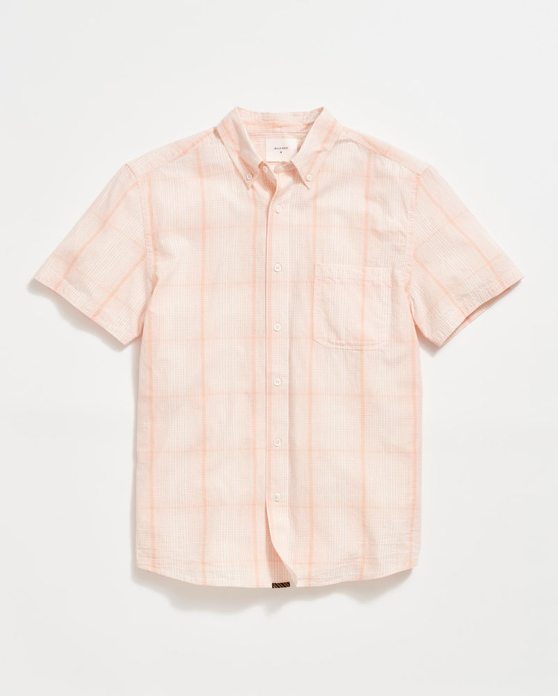Short Sleeve Line Plaid Tuscumbia Shirt Button Down