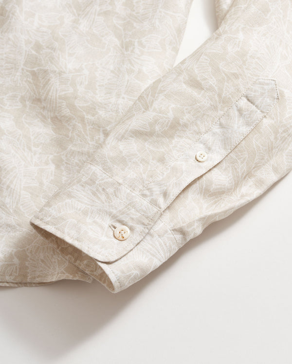 Flock Linen Wilson Shirt in Tinted White