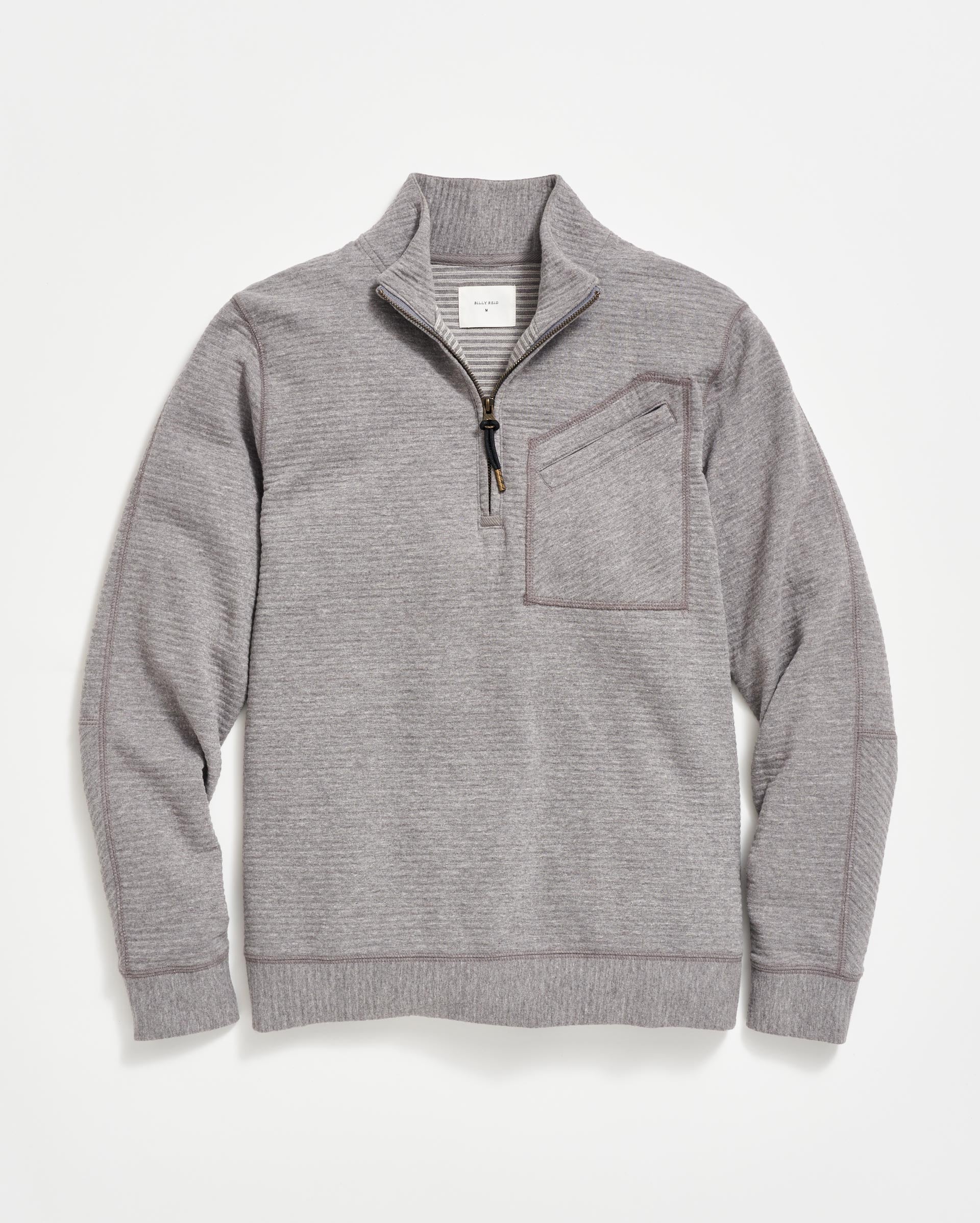 【BAON】Rondry Quilted Crop Padded Jumper Quilted Half Zip | Lightweight Cotton Blend with Smart