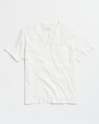 Washed Tee in White