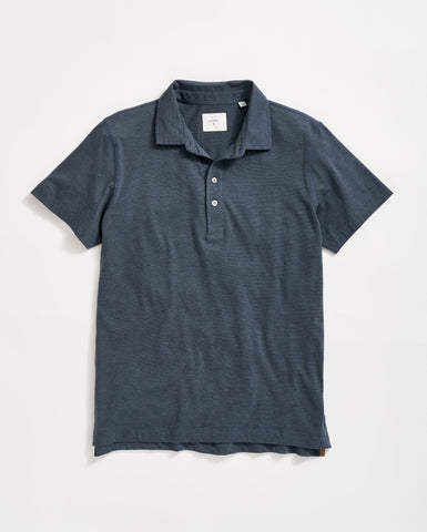 Stripe Pensacola Polo in Navy