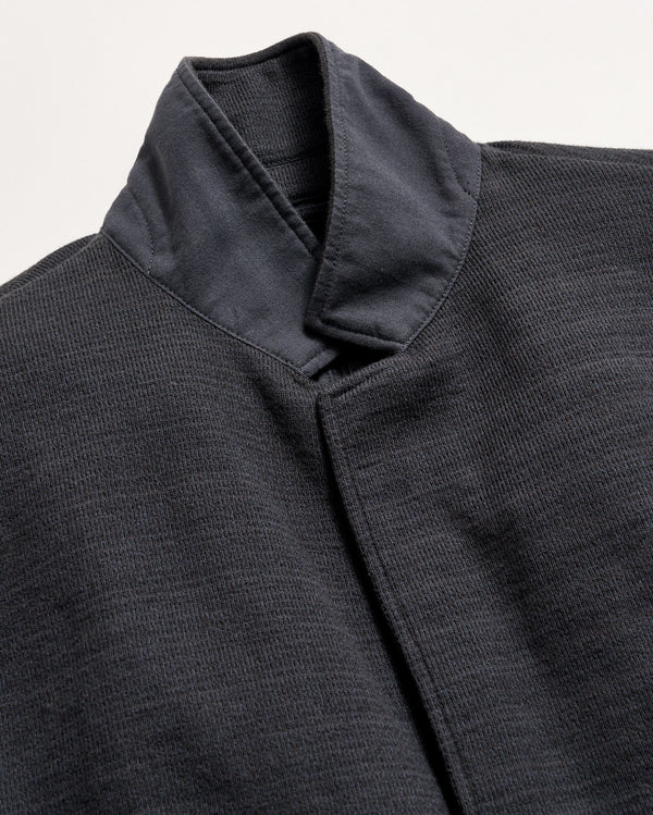 Ottoman Knit Sport Coat in Carbon Blue