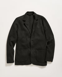 Ottoman Knit Sport Coat in Dark Asphalt.