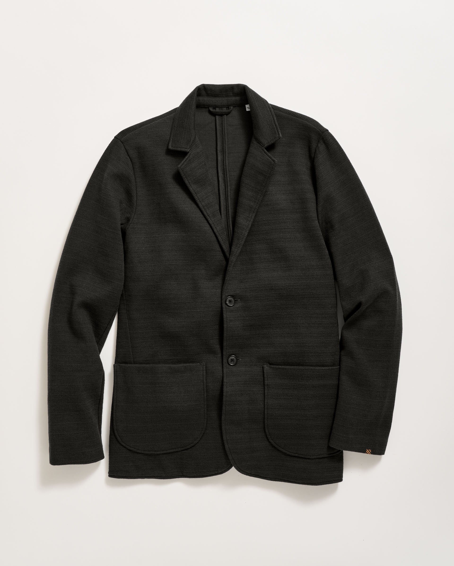 Ottoman Knit Sport Coat in Dark Asphalt.