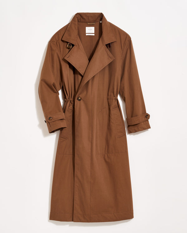 Spring Raincoat in Country Brown