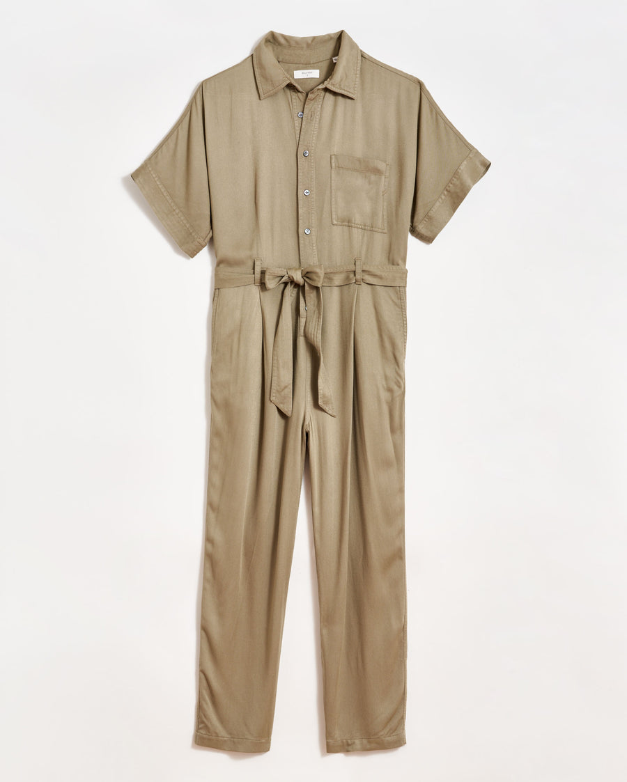 Shirt Jumpsuit in Lodge Green