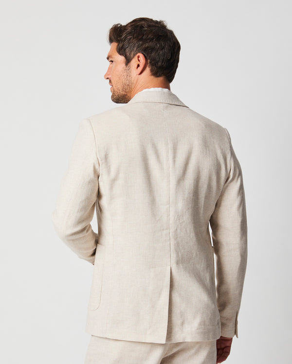 Herringbone Archie Jacket in Natural