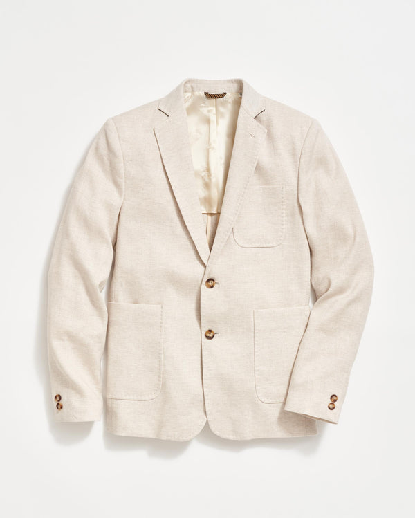 Herringbone Archie Jacket in Natural