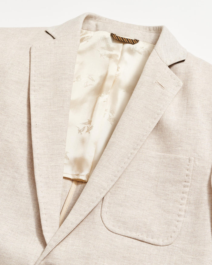 Herringbone Archie Jacket in Natural