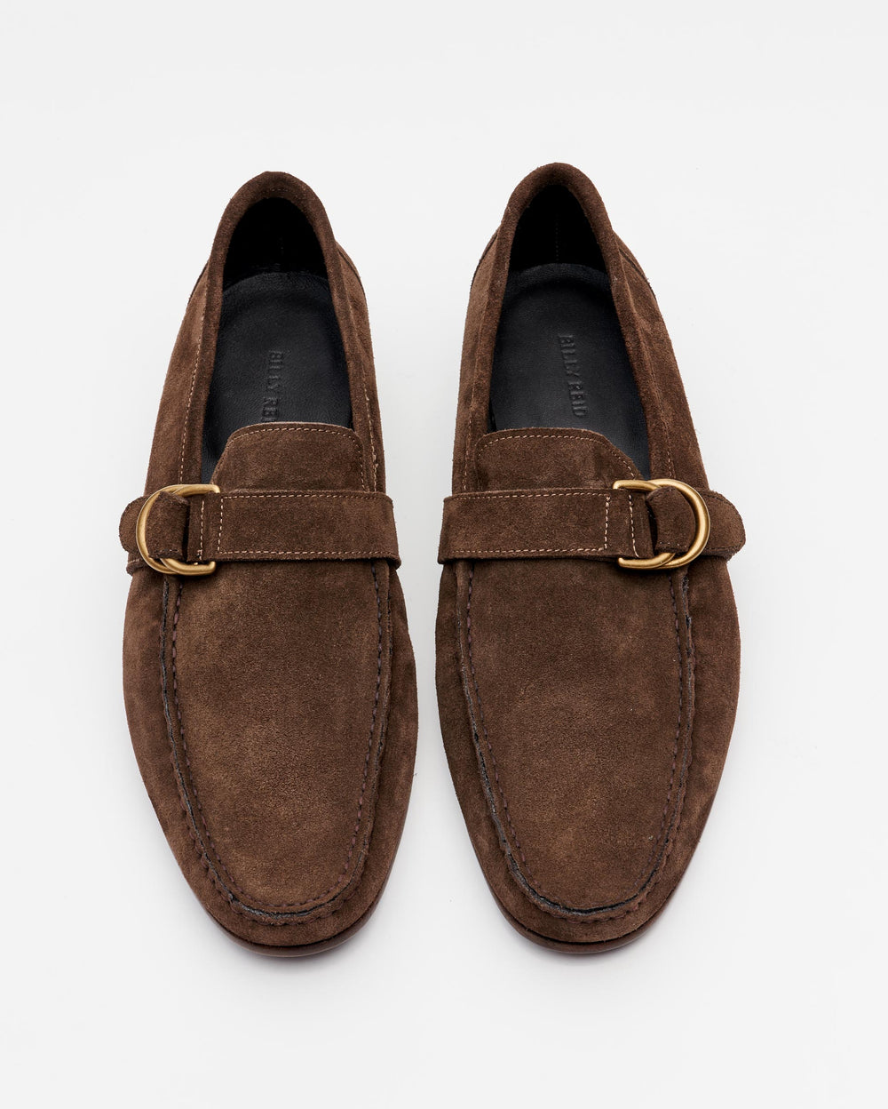 D-Ring Loafer in Olive/Brown
