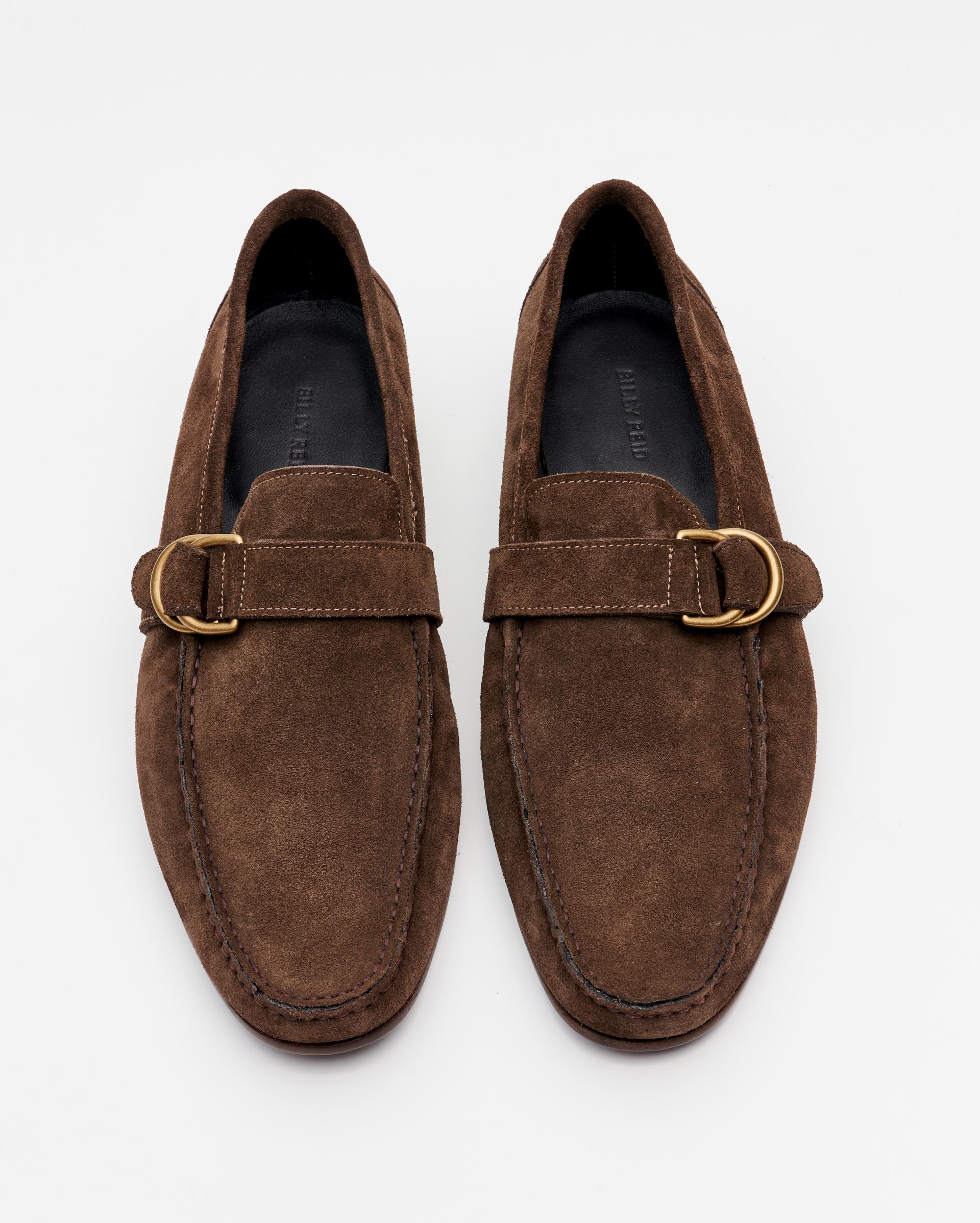 D-Ring Loafer in Olive/Brown