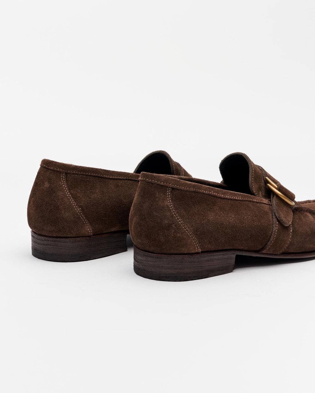 D-Ring Loafer in Olive/Brown