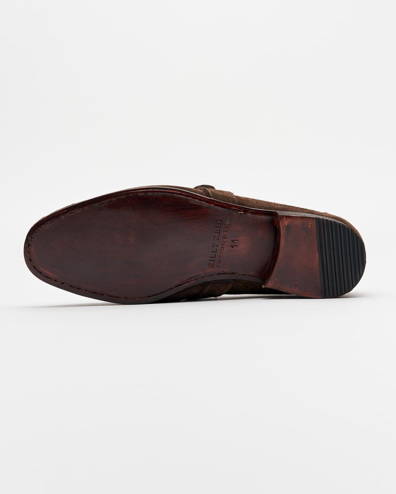 D-Ring Loafer in Olive/Brown