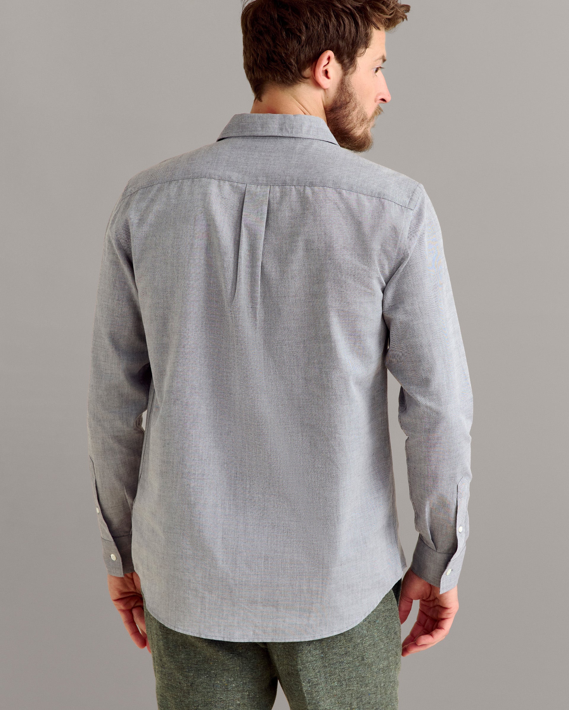 Men's Oxford Hutcheson Dress Shirt by Billy Reid - Classic