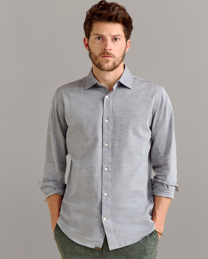 Oxford Hutcheson Dress Shirt - Oxford Hutcheson Dress Shirt -