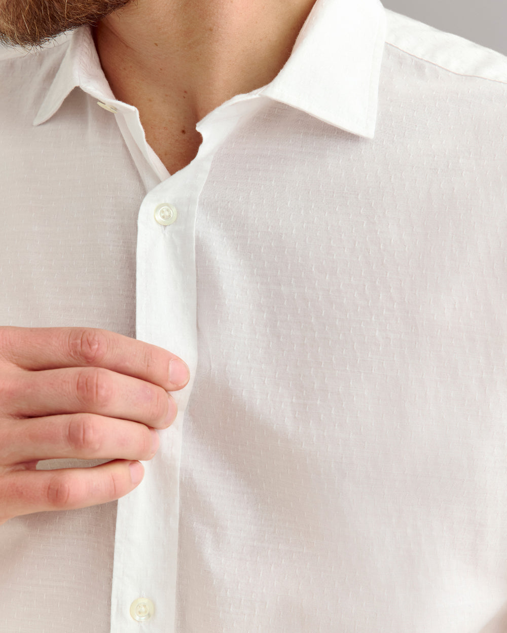 Billy Reid Coupe Holt Dress Shirt, White Billy Reid Coupe Holt Dress Shirt, White