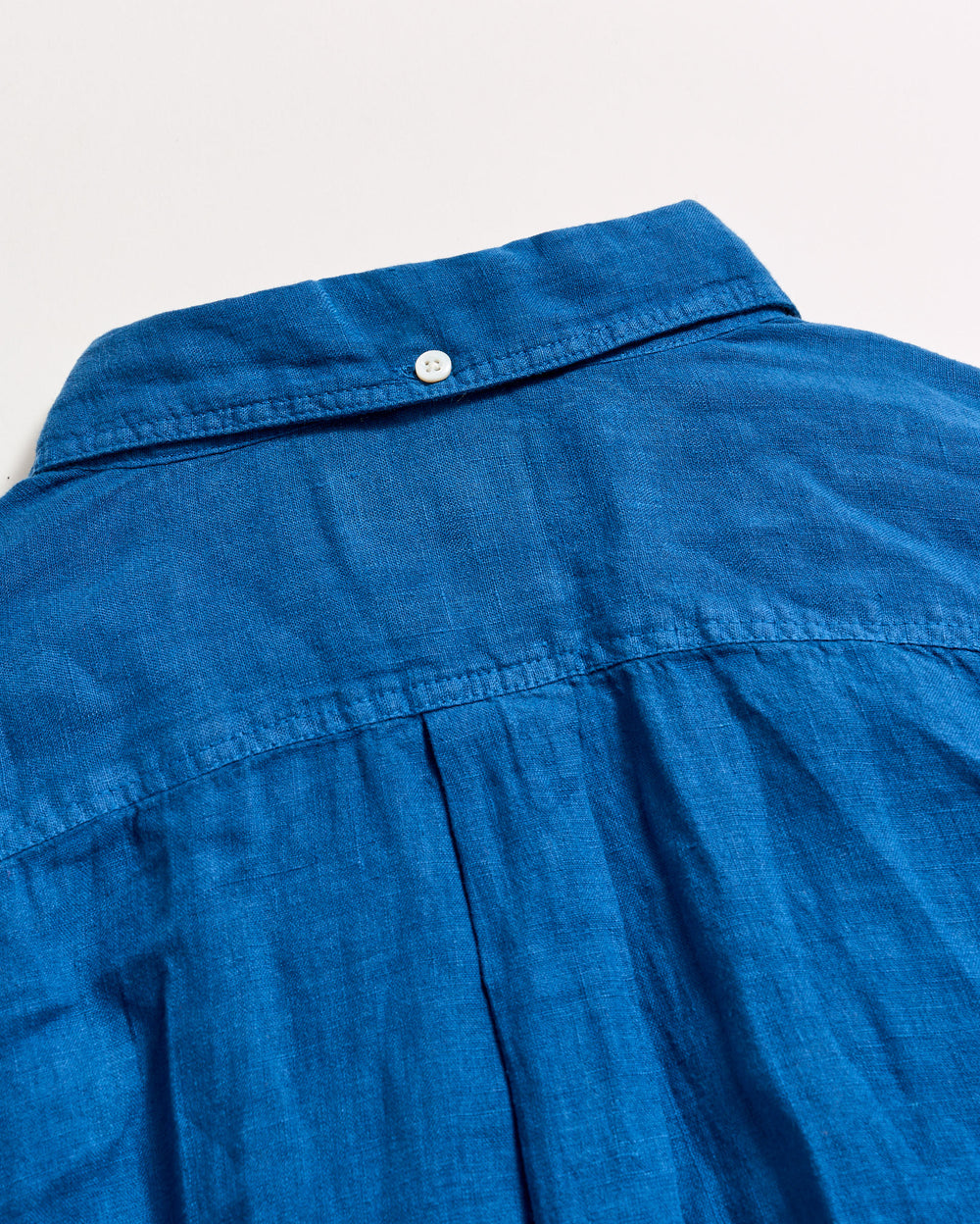 Short Sleeve Linen Tuscumbia Shirt Button Down in Dark Blue