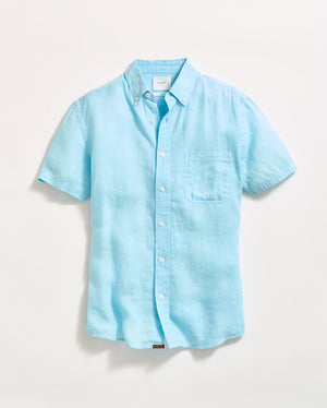 Short Sleeve Linen Tuscumbia Shirt Button Down