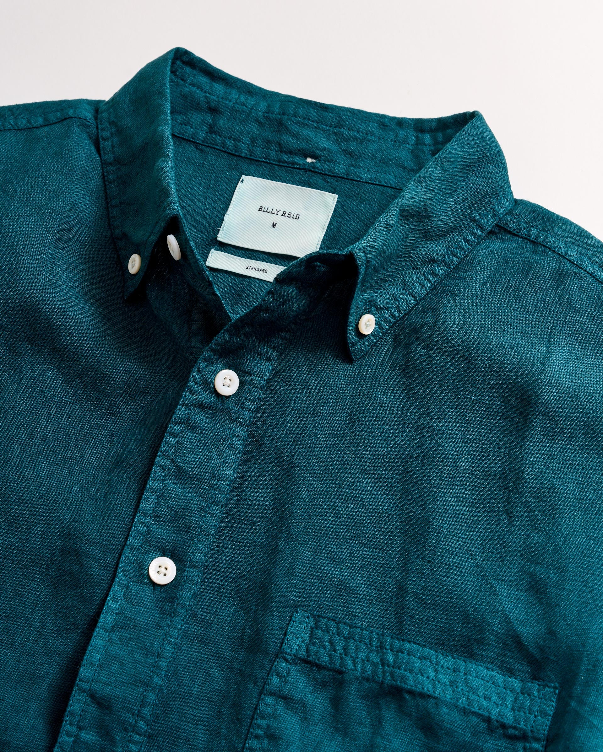 Short Sleeve Linen Tuscumbia Shirt Button Down