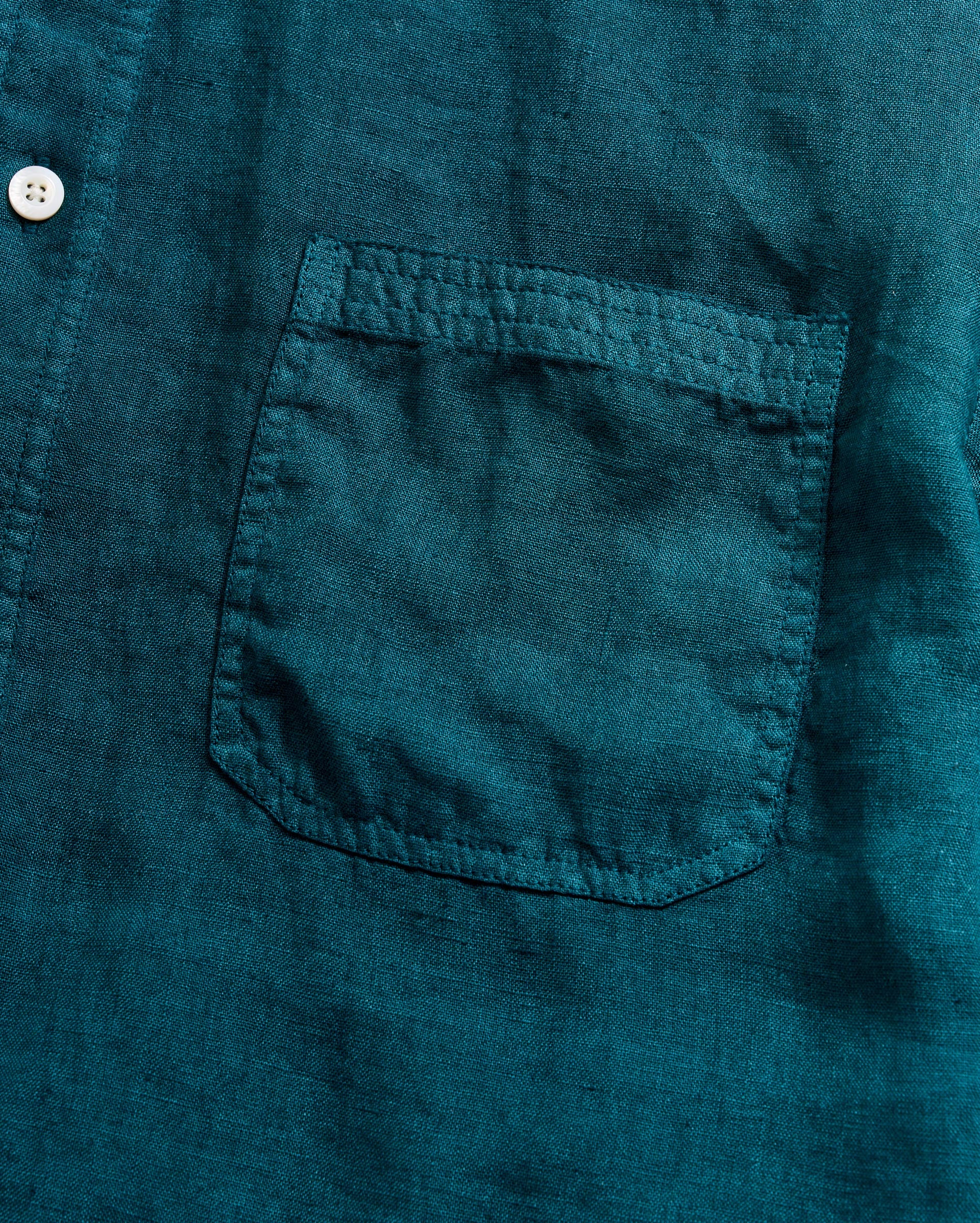 Short Sleeve Linen Tuscumbia Shirt Button Down