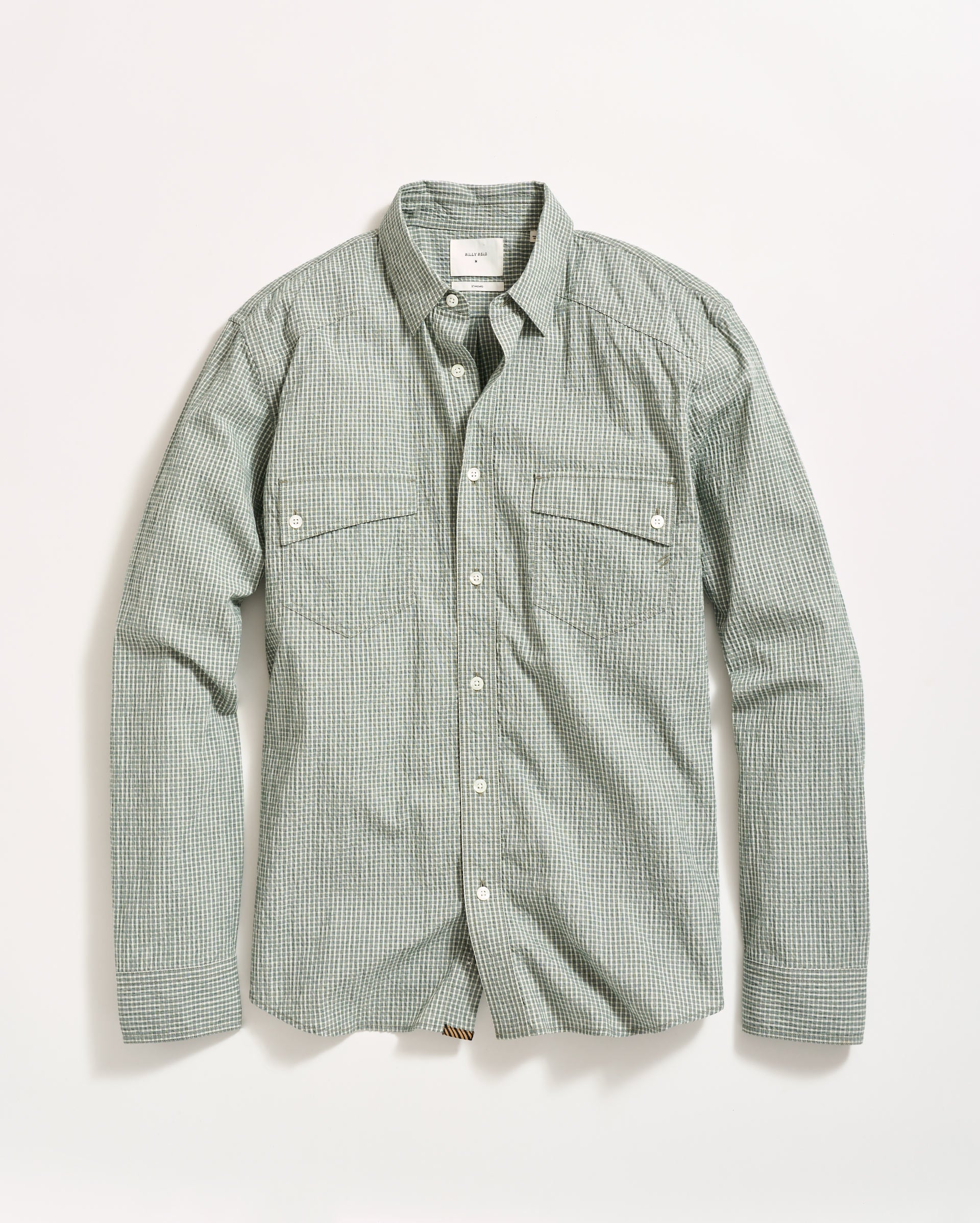 Micro-Check Seersucker Shirt – Billy Reid