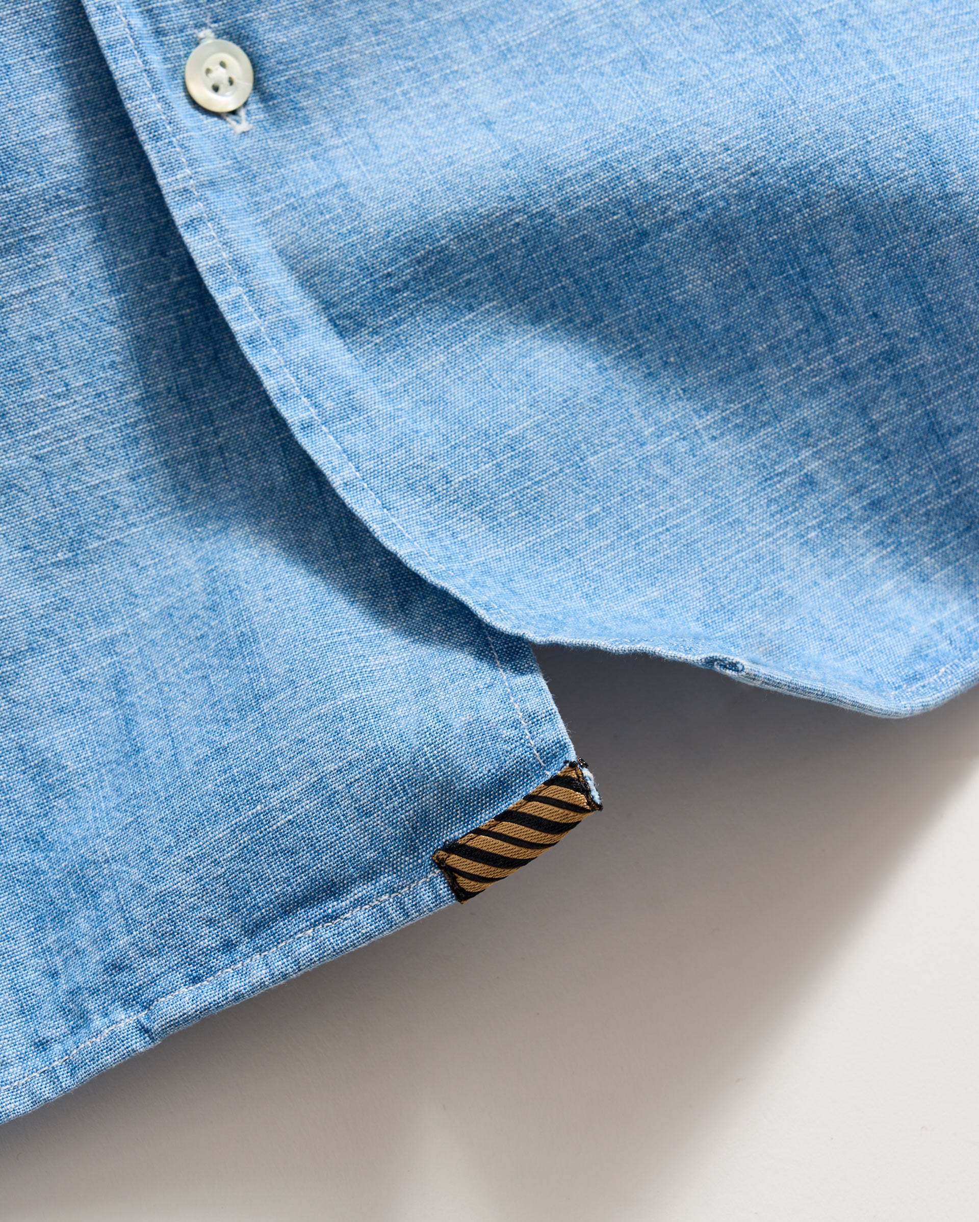 Short Sleeve Chambray Camp Shirt - Relaxed Fit | Billy Reid
