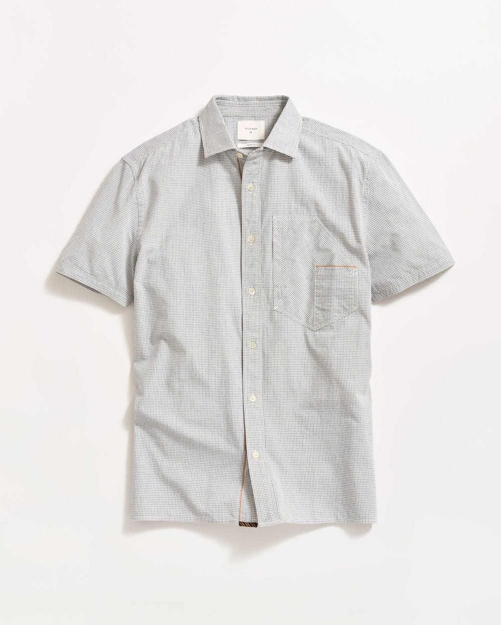 SHORT SLEEVE SELVEDGE WORK SHIRT	NEW			WHITE/CARBON BLUE