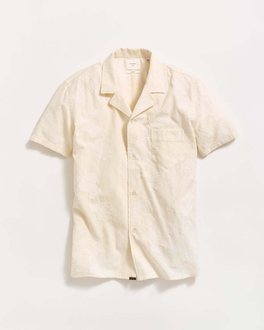 SHORT SLEEVE FLORAL JACQUARD SHIRT
